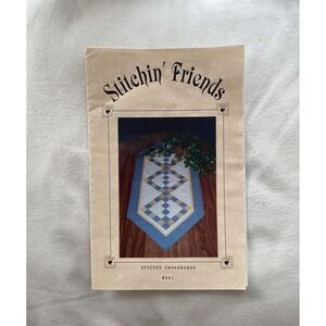 Stitchin Friends Quilted Crossroads Table Runner Sewing Pattern 991